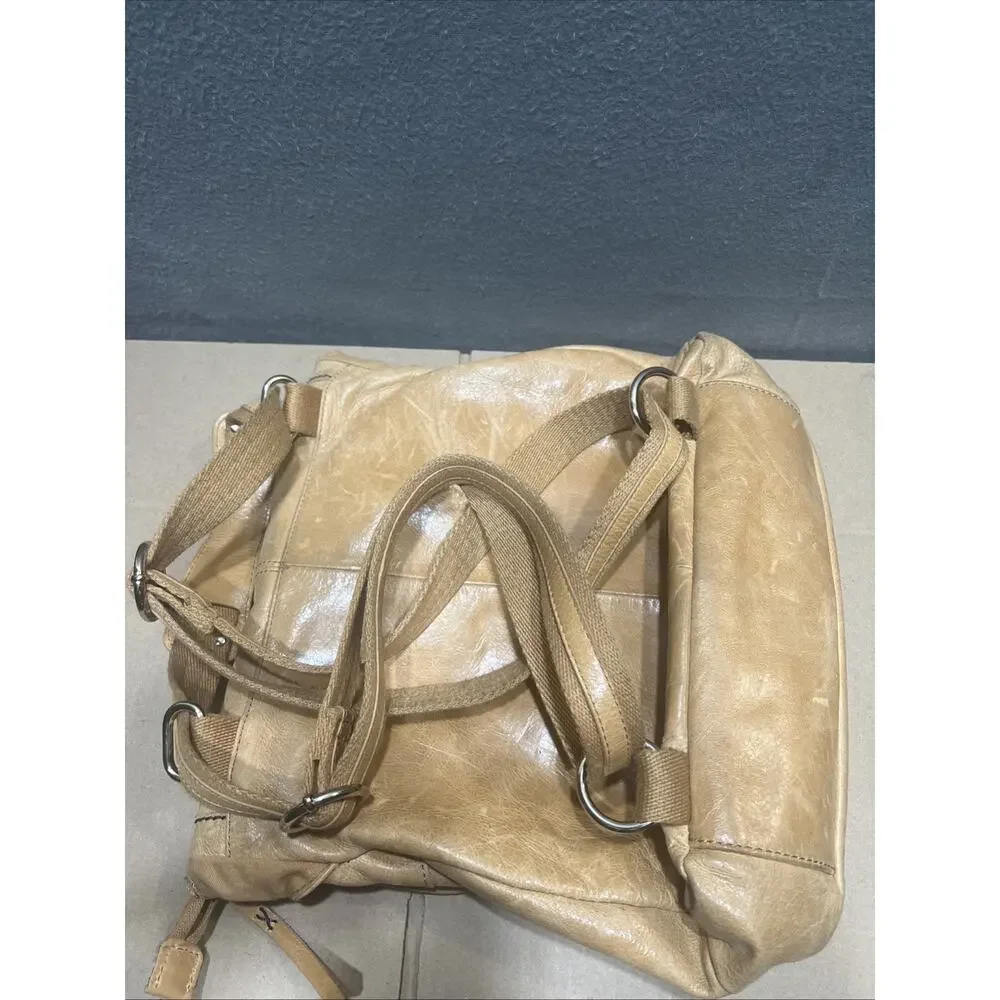 The Sak Ventura Leather Convertible Backpack Boho Messenger Shoulder Bag Flap